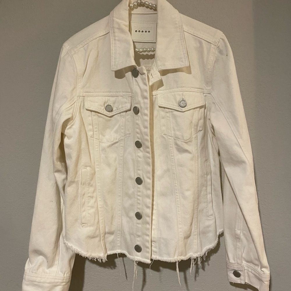Blank NYC White Denim Jacket NWOT